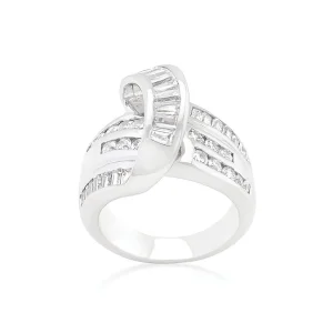 Oriental Trading Rings*J Goodin Channel Set Overlap Ring Size 5
