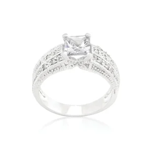 Oriental Trading Rings*J Goodin Cubic Zirconia Princess Cut Ring Size 9