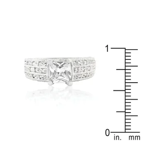 Oriental Trading Rings*J Goodin Cubic Zirconia Princess Cut Ring Size 5