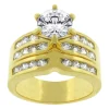 Oriental Trading Rings*J Goodin Formal Goldtone Engagement Set Size 6