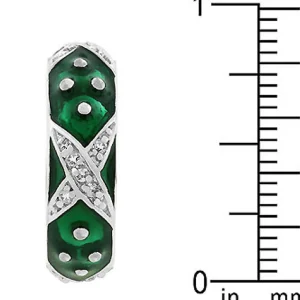Oriental Trading Rings*J Goodin Marbled Forest Green Enamel Ring Size 9