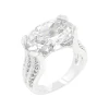 Oriental Trading Rings*J Goodin Oval Triplet Cubic Zirconia Ring Size 6