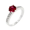 Oriental Trading Rings*J Goodin Petite Garnet Red Engagement Ring Size 7