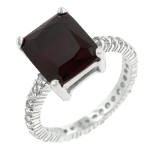 Oriental Trading Rings*J Goodin Radiant Cut Ruby Engagement Ring Size 9