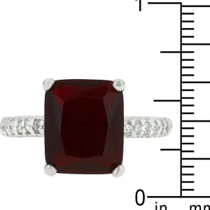 Oriental Trading Rings*J Goodin Radiant Cut Ruby Engagement Ring Size 9