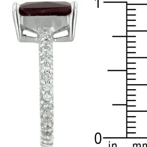 Oriental Trading Rings*J Goodin Radiant Cut Ruby Engagement Ring Size 9