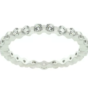 Oriental Trading Rings*J Goodin Silver Lace Eternity Band Size 5
