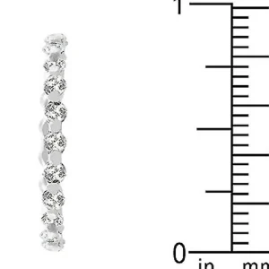 Oriental Trading Rings*J Goodin Silver Lace Eternity Band Size 5