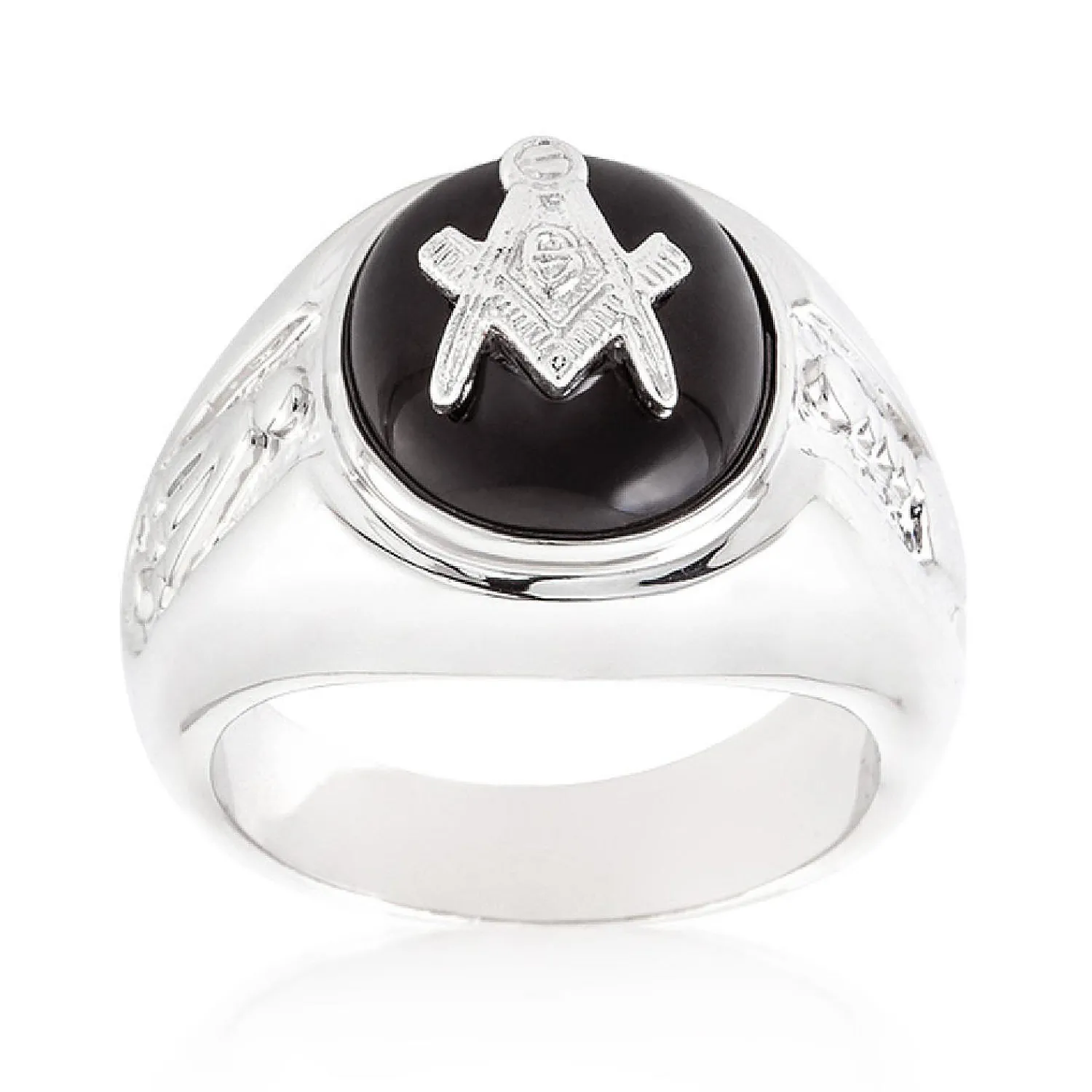 j_goodin_silvertone_onyx__1.webp Oriental Trading Rings*J Goodin Silvertone Onyx Mens Ring - Size 12