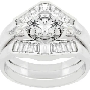 Oriental Trading Rings*J Goodin Two-Piece Engagement Ring Set Size 6