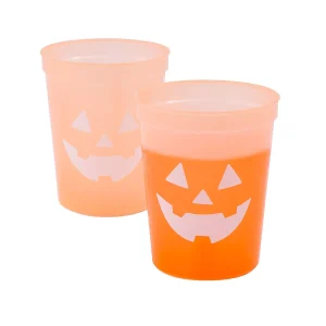 Jack-O'-Lantern Color Changing Tumblers - 12 Pc.<Oriental Trading New
