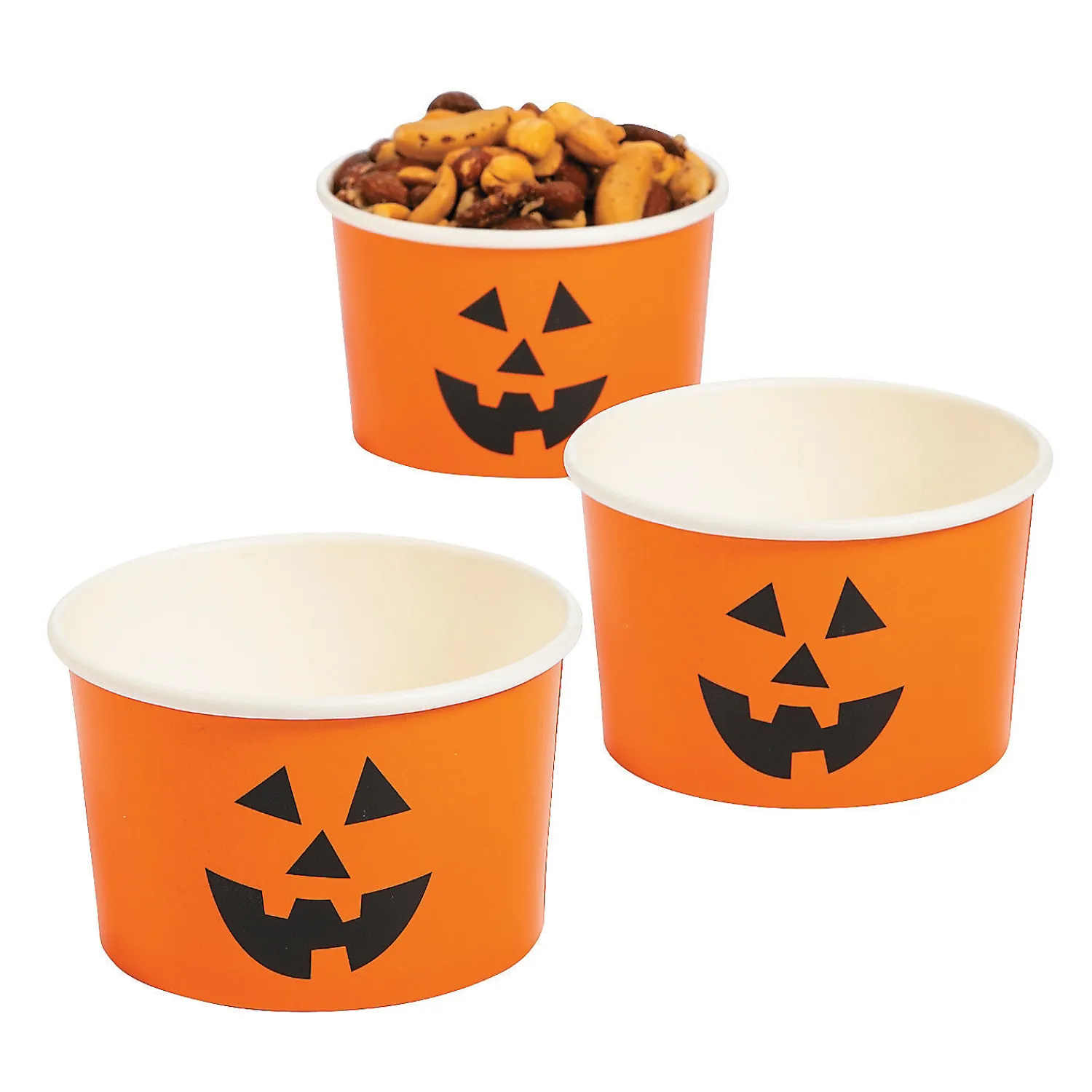 jackolantern_disposable_p_0.webp Jack-O'-Lantern Disposable Paper Snack Cups - 25 Pc.<Oriental Trading Sale