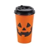 Jack-O'-Lantern Paper Coffee Cups With Lids - 12 Pc.<Oriental Trading Hot