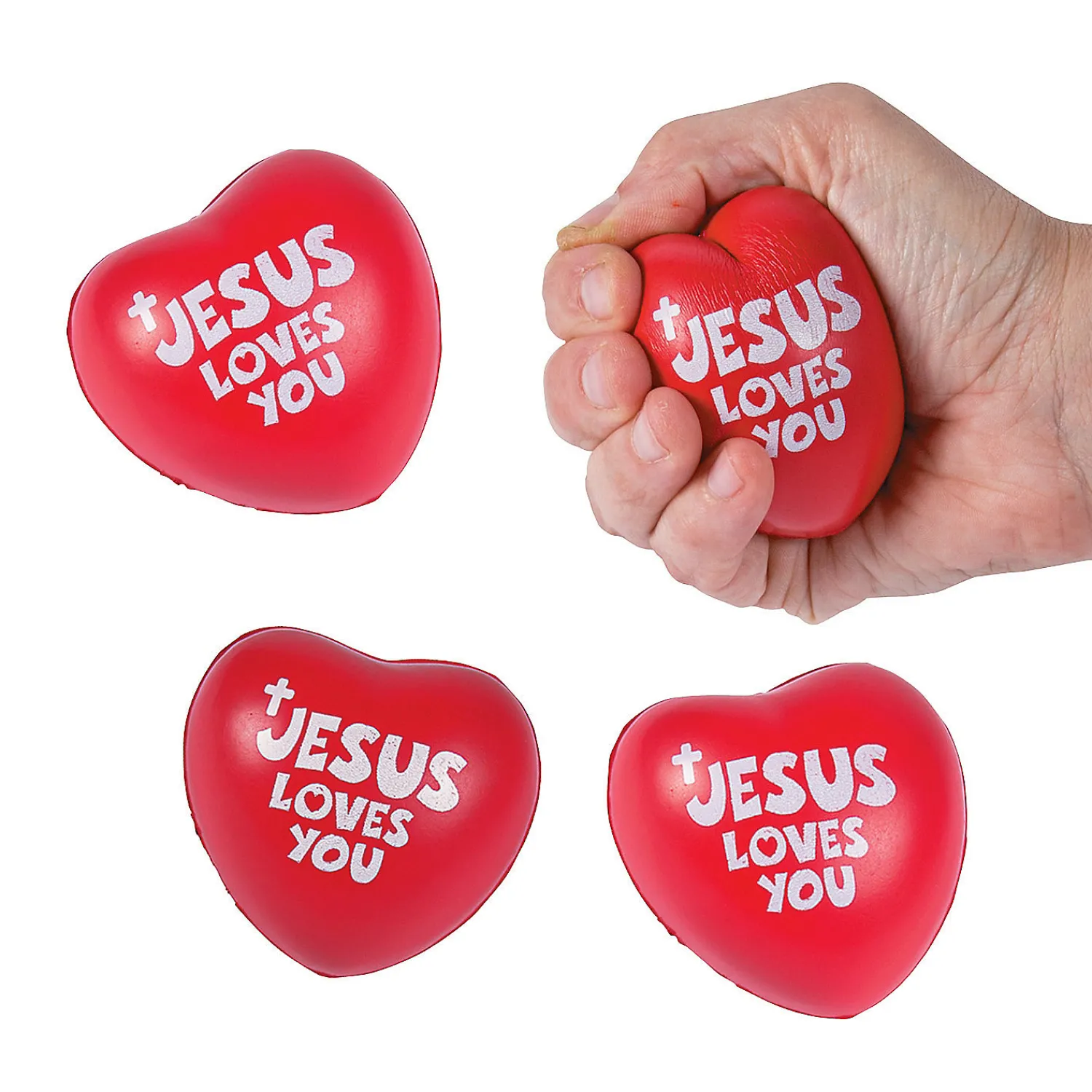 jesus_loves_you_heart_str_0.webp Oriental Trading Stress Balls & Toys*Jesus Loves You Heart Stress Toys - 12 Pc.