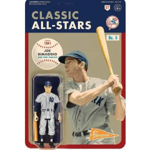 Oriental Trading Character Toys*Joe Dimaggio New York Yankees Reaction Figure Baseball Mlb Collectible Super7