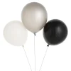 Jumbo Black, White & Silver Latex Balloon Bouquet - 7 Pc.<Oriental Trading Cheap