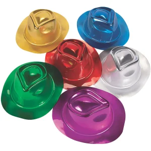 Oriental Trading Pretend Play*Kid‘S Metallic Fedora Hat Assortment - 24 Pc.