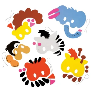 Kid's Zoo Animal Mask Craft Kit - Makes 12<Oriental Trading Clearance