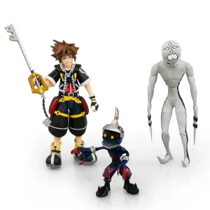Oriental Trading Character Toys*Kingdom Hearts 2 Action Figures Collection Set Includes Sora, Dusk, & Soldier