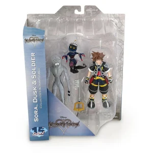 Oriental Trading Character Toys*Kingdom Hearts 2 Action Figures Collection Set Includes Sora, Dusk, & Soldier
