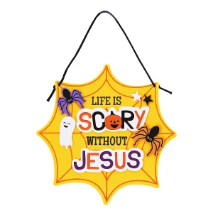 Life Is Scary Without Jesus Halloween Sign Craft Kit – Makes 12<Oriental Trading Shop