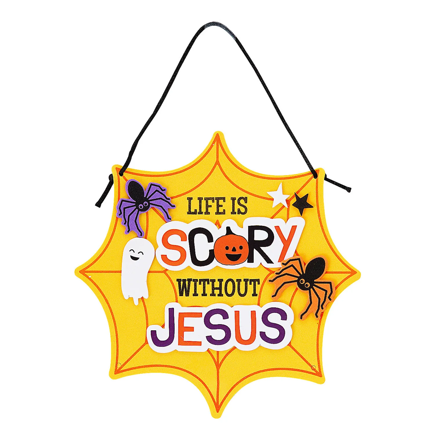 life_is_scary_without_jes_0.webp Life Is Scary Without Jesus Halloween Sign Craft Kit – Makes 12<Oriental Trading Shop