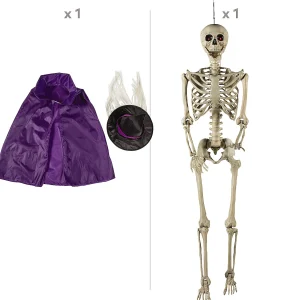 Life-Size Posable Skeleton With Witch Outfit Kit - 3 Pc.<Oriental Trading Outlet