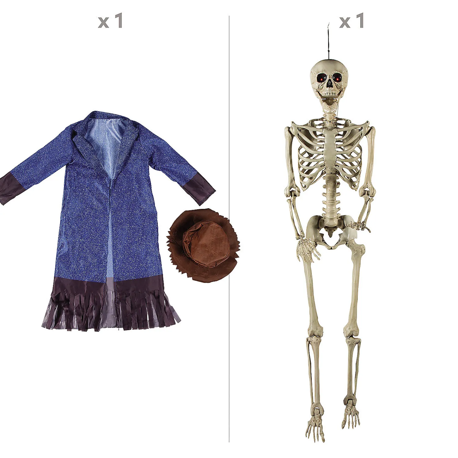 lifesize_posable_skeleton_1-5.webp Life-Size Posable Skeleton With Scarecrow Outfit Kit - 3 Pc.<Oriental Trading Discount