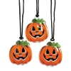 Light-Up Jack-O'-Lantern Necklaces - 12 Pc.<Oriental Trading Sale