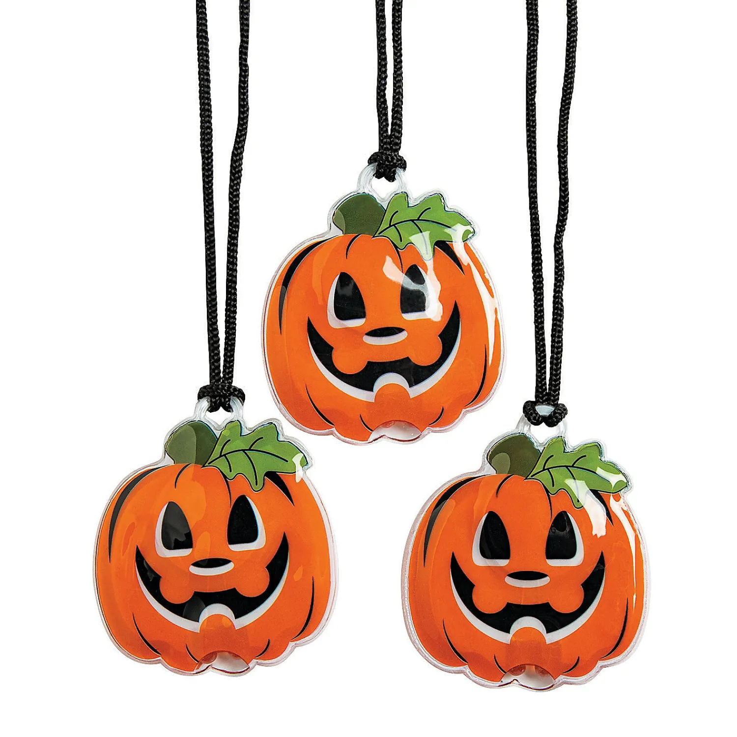 lightup_jackolantern_neck_0.webp Light-Up Jack-O'-Lantern Necklaces - 12 Pc.<Oriental Trading Shop