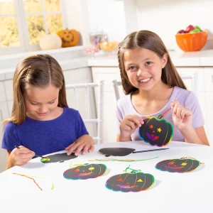 Magic Color Scratch Pumpkin Ornaments - 24 Pc.<Oriental Trading Hot