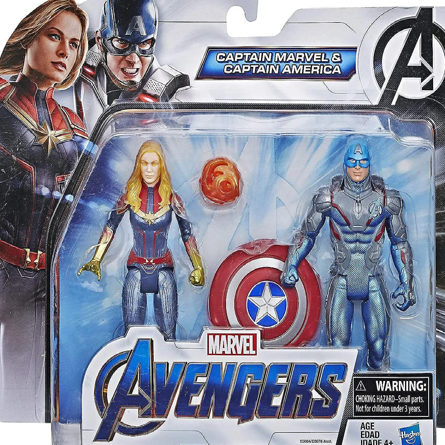 marvel_avengers__inch_act_1.webp Oriental Trading Character Toys*Marvel Avengers 6 Inch Action Figure Team Pack Captain America & Captain Marvel