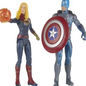Oriental Trading Character Toys*Marvel Avengers 6 Inch Action Figure Team Pack Captain America & Captain Marvel