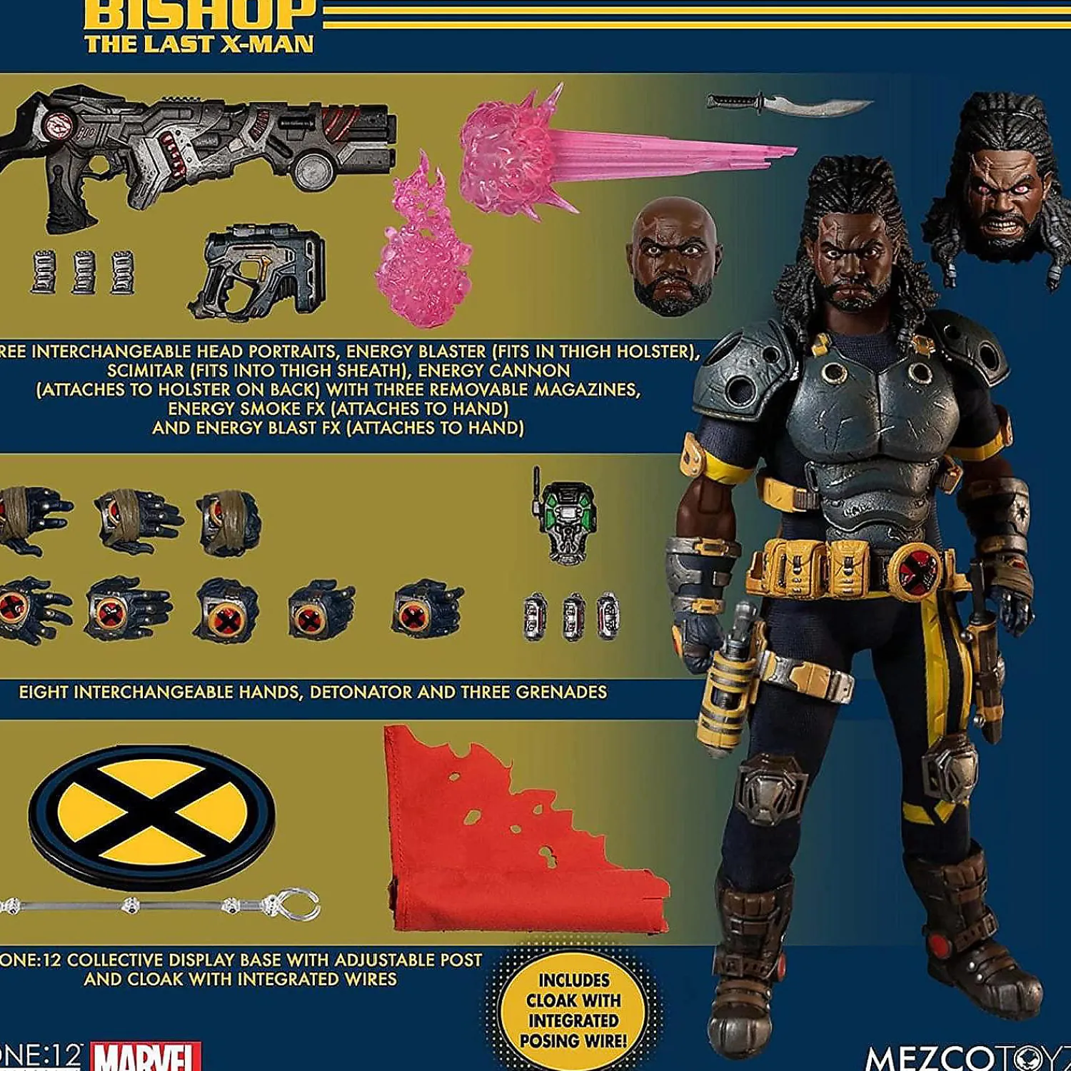 marvel_one_collective_act_1.webp Oriental Trading Character Toys*Marvel One:12 Collective Action Figure Last X-Man Bishop