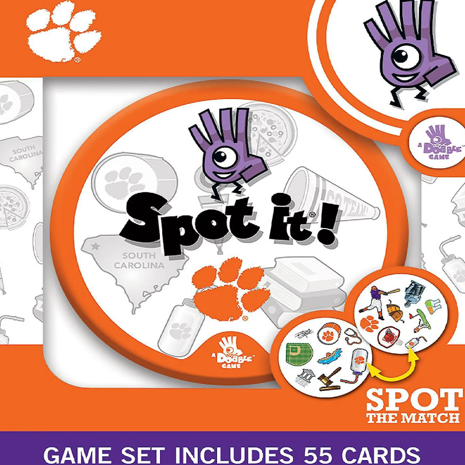 masterpieces_clemson_spot_0.webp Oriental Trading Playing Cards*Masterpieces Clemson Spot It