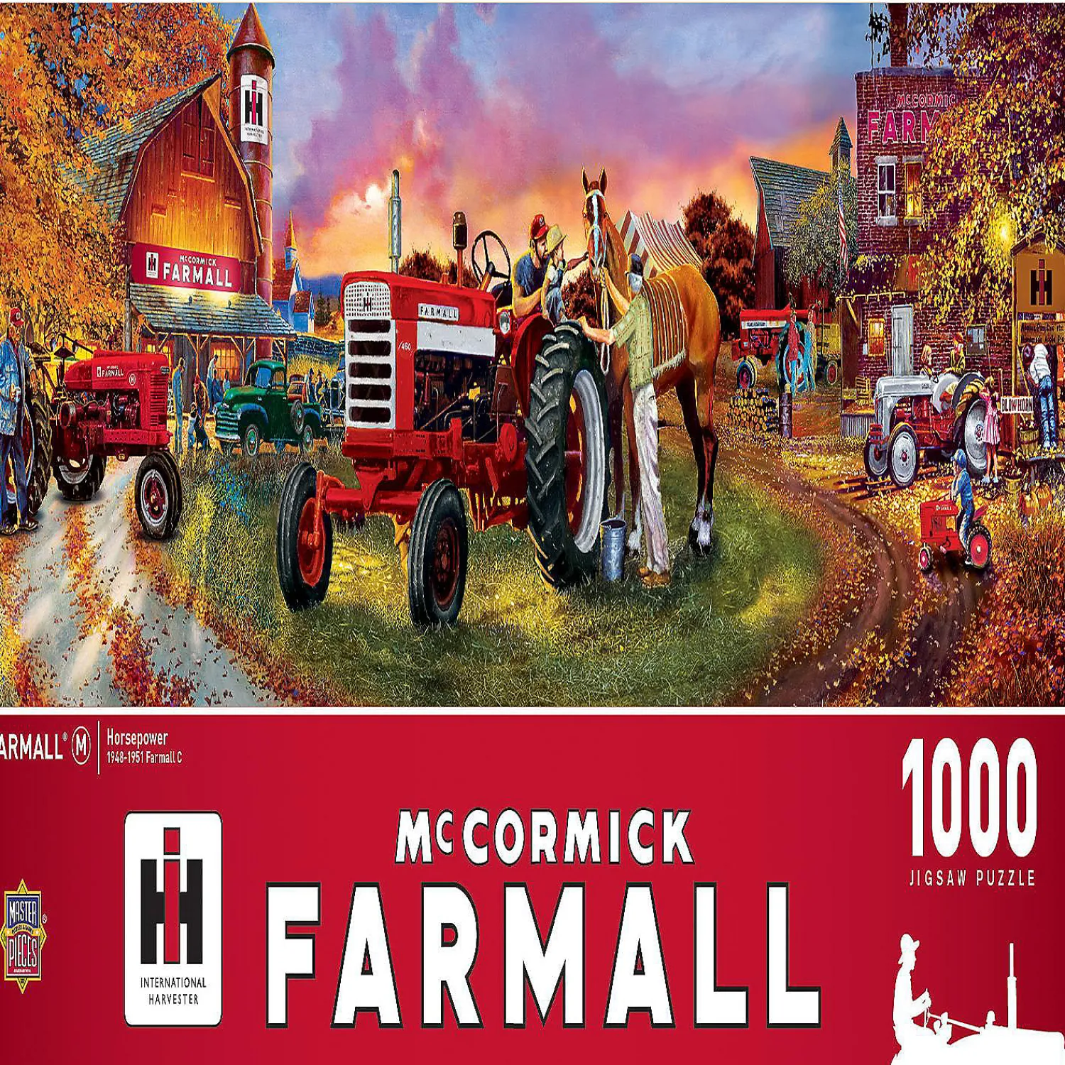 masterpieces_farmall_hors_0.webp Oriental Trading Puzzles*Masterpieces Farmall Horse Power Panoramic 1000 Piece