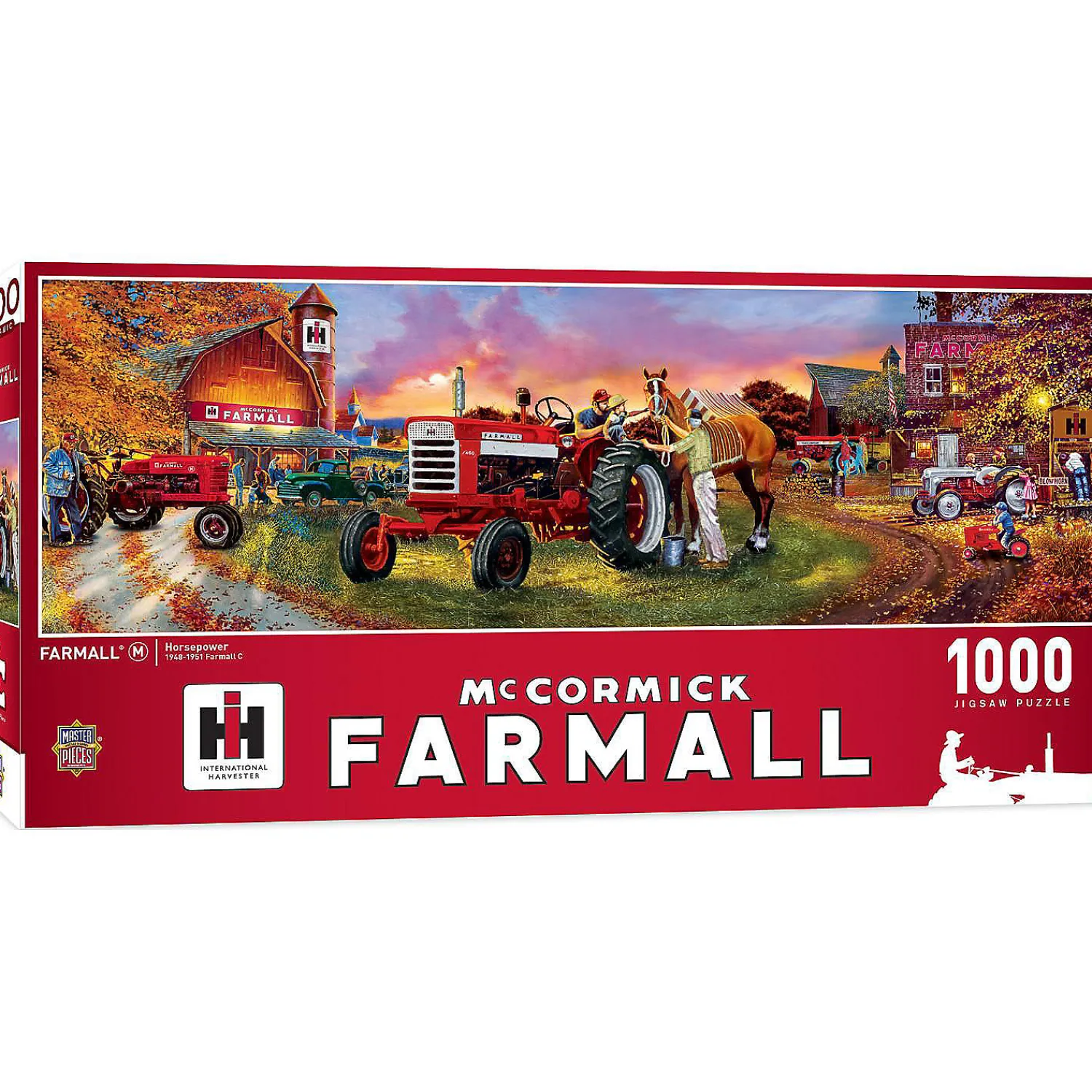 masterpieces_farmall_hors_1.webp Oriental Trading Puzzles*Masterpieces Farmall Horse Power Panoramic 1000 Piece