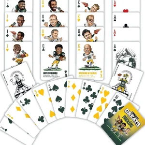 Oriental Trading Playing Cards*Masterpieces Green Bay Packers All-Time Greats Playing Cards