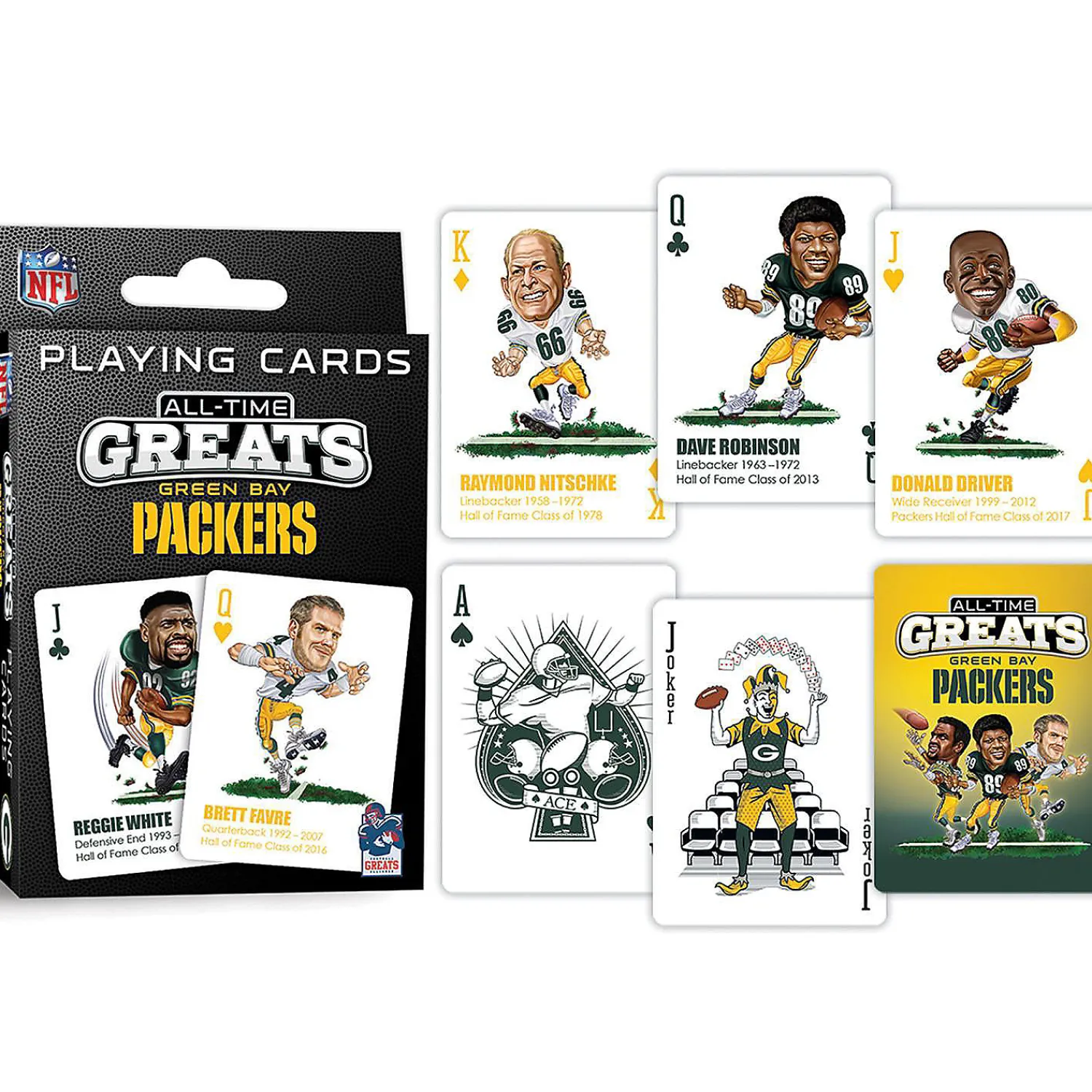 masterpieces_green_bay_pa_3.webp Oriental Trading Playing Cards*Masterpieces Green Bay Packers All-Time Greats Playing Cards