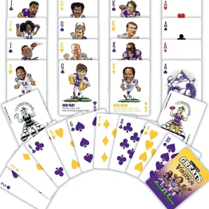 Oriental Trading Playing Cards*Masterpieces Minnesota Vikings All-Time Greats Playing Cards