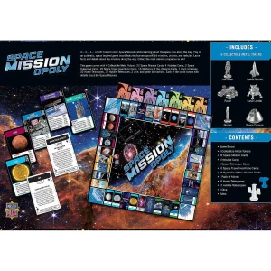 Oriental Trading Games*Masterpieces Opoly Board Games - Space Mission Opoly - For Adults, Kids, & Family