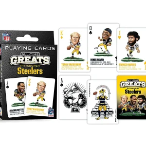 Oriental Trading Playing Cards*Masterpieces Pittsburgh Steelers All-Time Greats Playing Cards