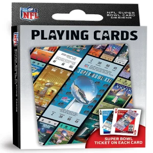 Oriental Trading Playing Cards*Masterpieces Super Bowl Playing Cards