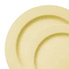 Matte Bright Yellow Round Disposable Plastic Dinnerware Value Set (40 Dinner Plates + 40 Salad Plates)<Oriental Trading Fashion