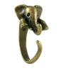 Oriental Trading Rings*Maya's Grace Unique Simple Animal Elephant Open Ring Women's Antique Vintage Adjustable Band Cuff Ring - Bronze