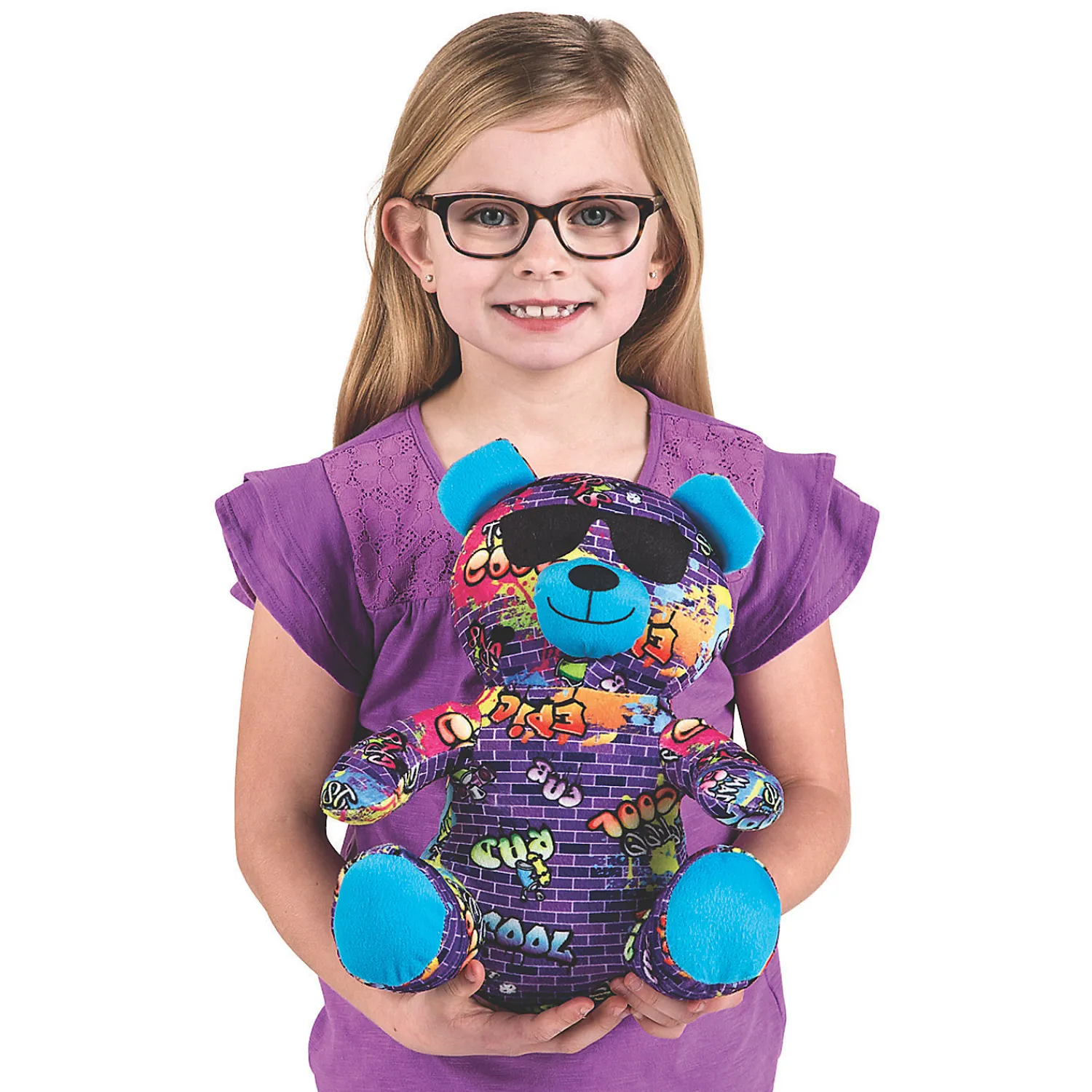 medium_graffiti_stuffed__1.webp Oriental Trading Stuffed Animals & Plush Toys*12" Medium Graffiti Stuffed Bears - 3 Pc.