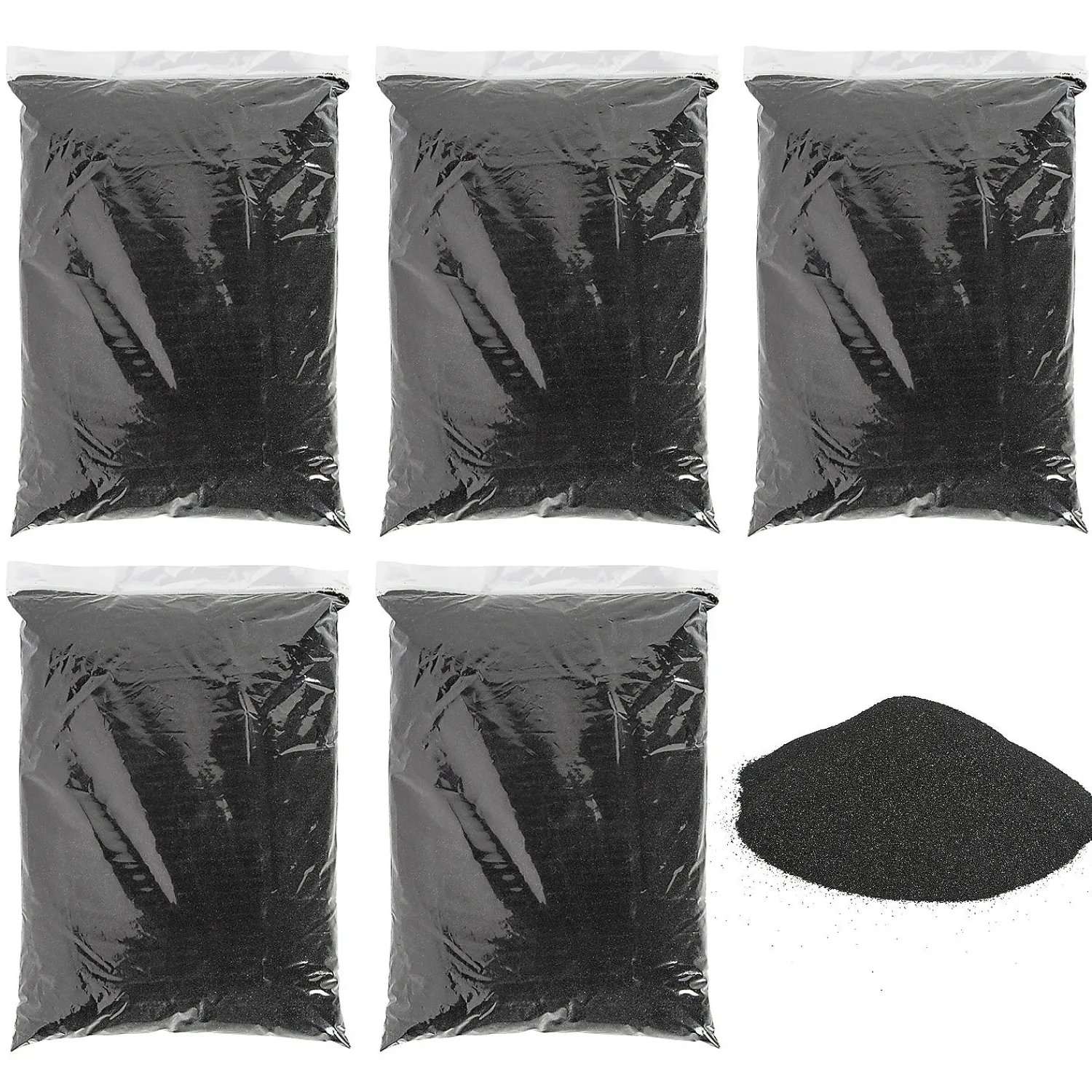 mega_bulk__lb_black_sand_0.webp Mega Bulk 25 Lb. Black Sand<Oriental Trading Store
