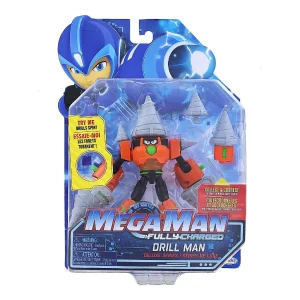 Oriental Trading Character Toys*Mega Man Fully Charged 7 Inch Action Figure Deluxe Drill Man