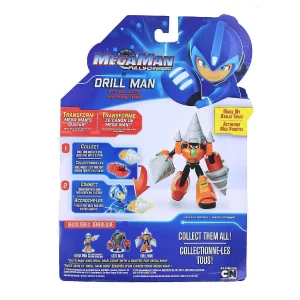 Oriental Trading Character Toys*Mega Man Fully Charged 7 Inch Action Figure Deluxe Drill Man