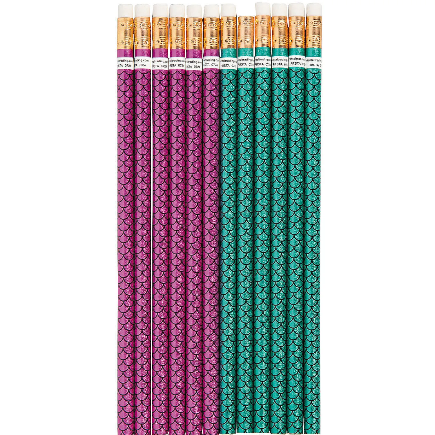 mermaid_pencils__pc_0.webp Oriental Trading Pencils*Mermaid Pencils - 24Pc.
